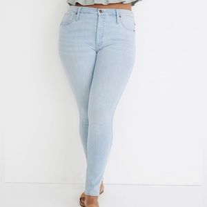 NWT Madewell 10" High-Rise Skinny Jeans in Longton Wash